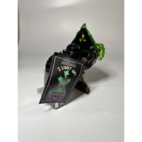 Bath & Body Works Wallflower Plug Light Up Ghost Ghostly Goblet Projector Green - Picture 3 of 4